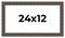 24x12 Modern Bamboo Picture Frame with UV-Resistant Acrylic & Acid Free Backing, Available in 5 Finishes - Gold, Silver, Brown, Black, and Natural